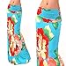 CY Womens Multicolored Printed High Waist Beach Dress Span Long Maxi Skirts