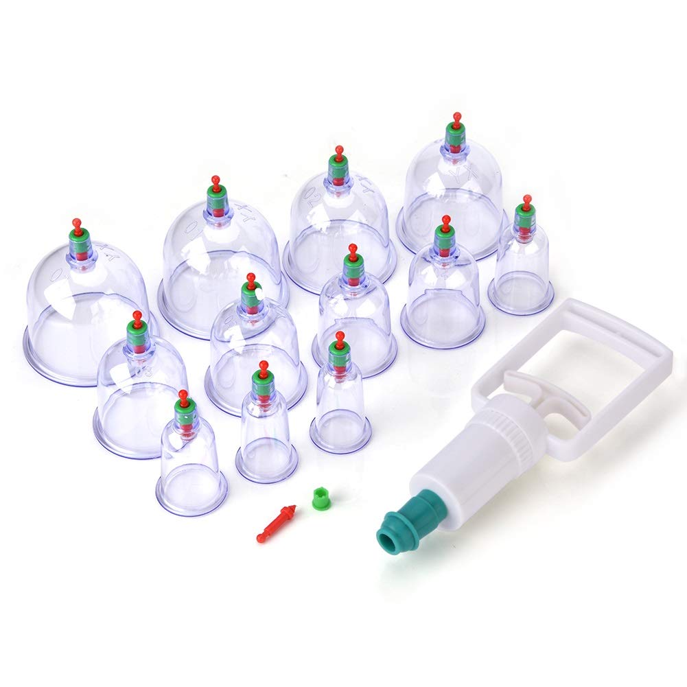 NIMOA Medical Suction Cups, Cupping Therapy Set Traditional Chinese Vacuum Cupping Massage Acupuncture Suction Cups Cupping Cup