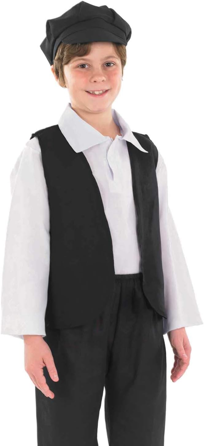 Fun Shack Victorian Costume Boys, Chimney Sweep Costume Kids, Tudor Costumes for Kids World Book Day Costumes for Boys X-Large - Image 3