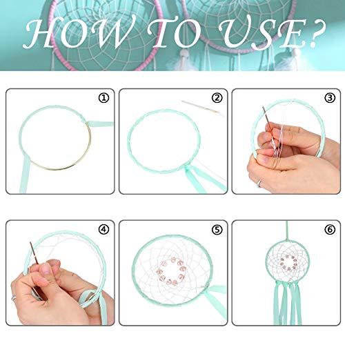 VGOODALL 14 Stk. 7 Größen Metallringe Drahtring Metall Ringe Hoops für Traumfänger