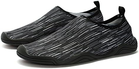 YooCool Unisex Durable Sole Barefoot Water Skin Shoes Aqua Socks For Beach Pool Sand Swim Surf Yoga Water Exercises (6-7 B(M) US Women/4.5-5.5 D(M) US Men=CHN37-38, Black)