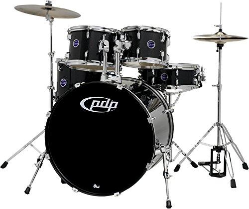 PDP by DW Encore By PDP 5-Piece Drum Kit with Hardware and Cymbals Black
