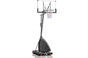 FREEYARE Basketball Hoop Outdoor, 4.4-10 ft Adjustable Height, Portable Basketball Hoop Goal System for Kids Teens and Adults, Weather-Resistant Heavy Base and 45 Inch Shatterproof Backboard