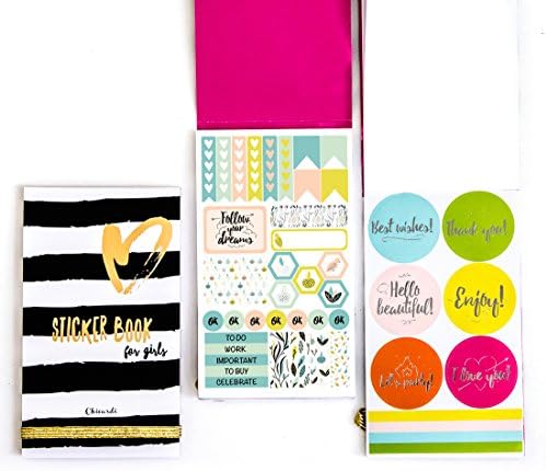 Monthly Weekly Daily Create 365 Planner stickers notebook journal for Women Children Students Scrapbook Small Pocket Happy Sticker Book Cute Emoji Letter Alphabet Star Animals for Laptop 2017 2018