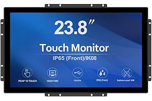 GreenTouch 23.8 Inch 10 Points Open Frame PCAP Touchscreen Monitor - Industrial Touch Display -16:9 -TFT LCD