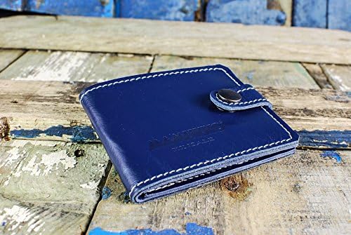 Bi - fold wallet from reclaimed aircraft seat leather