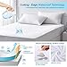 AirExpect Waterproof Mattress Protector Full Size 100% Organic Cotton Hypoallergenic Breathable Mattress Pad Cover, Dust Mite Proof, Bed Bug Proof, 18