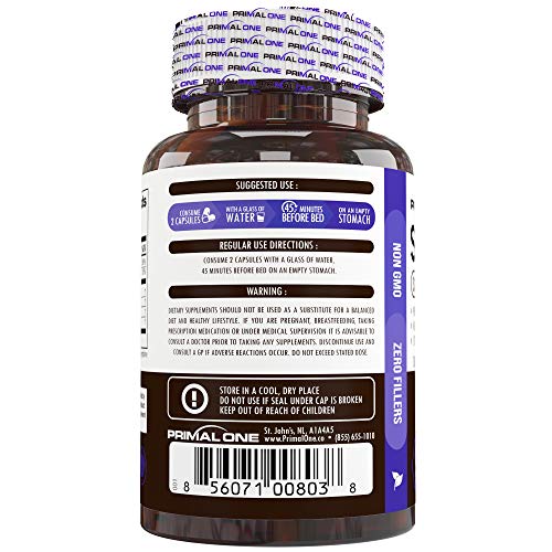 PRIMAL ONE Sleep AID Non Habit Forming Sleep Support & Adrenal