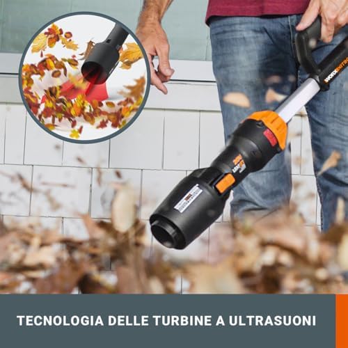 WG543E.9 Soffiatore a batteria 20V, senza batteria e caricabatterie