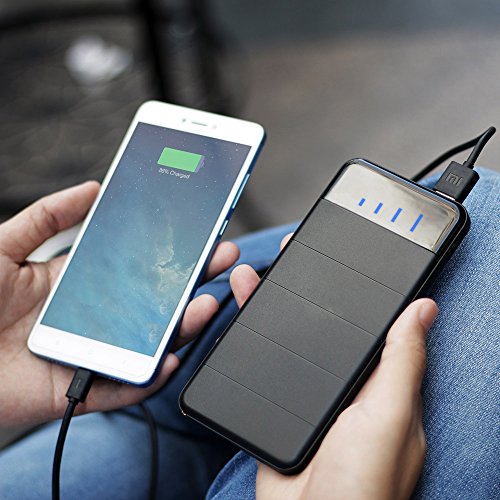 Solar Charger, X-DRAGON 10000mAh Detachable Solar Power Bank with 4 Solar Panels Dual USB Port Waterproof Foldable Portable Battery Pack with LED light for iPhone, ipad, Samsung, Outdoor Camping