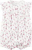 Carter's Baby Girls' Snap-Up Cotton Romper (3 Months, Flamingos)