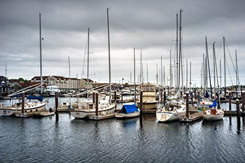 "Newport, RI Sailboats" Printed on Premium Canvas