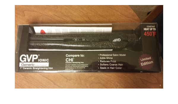 Amazon.com: GVP Ionic Plancha alisadora de cerámica, 1\
