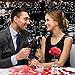 TecUnite 1000 Pieces Valentine Confetti Red Heart Table Confetti for Valentines Day Wedding Decoration