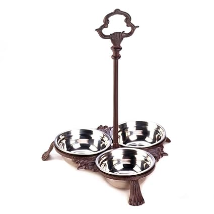 Amazon Com Accent Plus Cat Bowl Cast Iron Decorative Standing