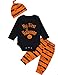 oklady 3Pcs/ Outfit Set Baby Boy Girl Infant My First Halloween Rompers(3-6 Months)