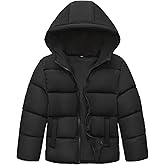 HOOD CREW Kids Boy’s Winter Coat Windproof Hooded Puffer Jackets Warm Outerwear Parka Padded Jacket