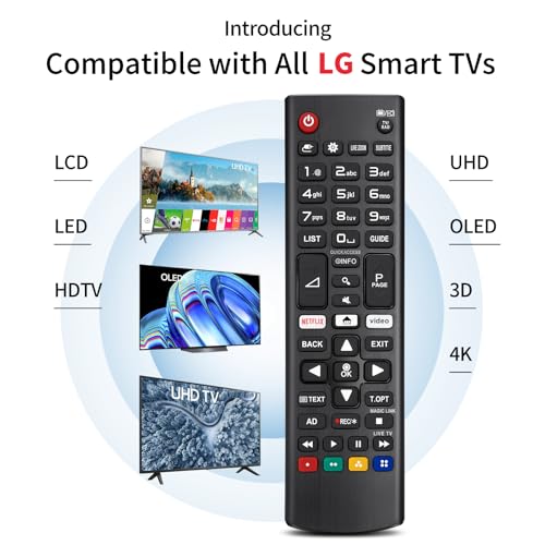 Universal for LG Smart TV Controller, Remote Control for All Original LG TV AKB75095308, with Batteries