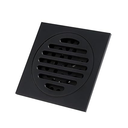 Wymname Square Shower Drain Channel Washing Machine Black Copper