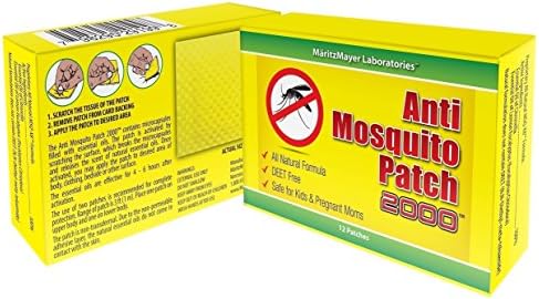 Anti Mosquito Patch 2000, Mosquito Repellent, Non-Transdermal, Essential Oils, Safe For Kids And Pregnant Women, All Natural Formula, Deet Free