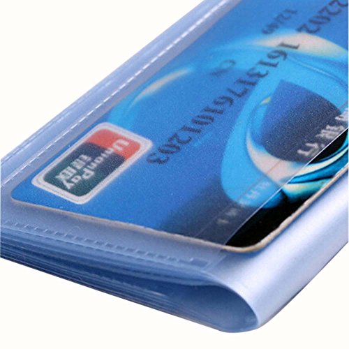 Radorock Men Women Leather Credit Card Holder Case Card Holder Wallet Business Card (Yellow)
