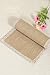 Ling's moment Burlap Cream Lace Jute Table Runner Rustic Country Wedding Decoration Farmhouse Decor Kitchen Table Cover 12x72 Inch