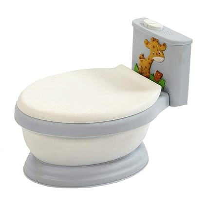 Töpfchen WC mit Spülkasten Giraffe Grau