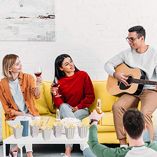 HANSGO Small Popcorn Boxes, 36PCS Striped Popcorn Paper Bags Popcorn Containers Cardboard Candy Containers for Carnival Movie Theater