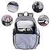Anime Anti-Theft Backpack, Luminous School Bag, Waterproof Laptop Backpack with USB Charging Port, Unisex 15.6 Inch College Daypack, Grey