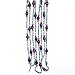 Kurt Adler 9' Regal Peacock Purple, Turquoise and Gold Beaded Christmas Garland
