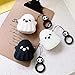 Gtinna 3D Cute Cartoon Ghost Airpods Cover Soft Silicone Rechargeable Airpods Case,AirPods Case Protective Silicone Cover and Skin for Apple Airpods 1st/2nd Charging Case (White)