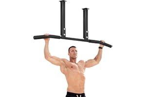 ATENTO Pull Up Bar, Chin Up Bars Ceiling Mount, Workout for Home Gym, Beam, Crossfit - Heavy-Duty, Foam Grip, Easy installation