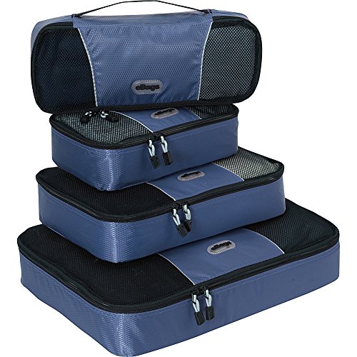 eBags Packing Cubes - 4pc Classic Plus Set (Denim)