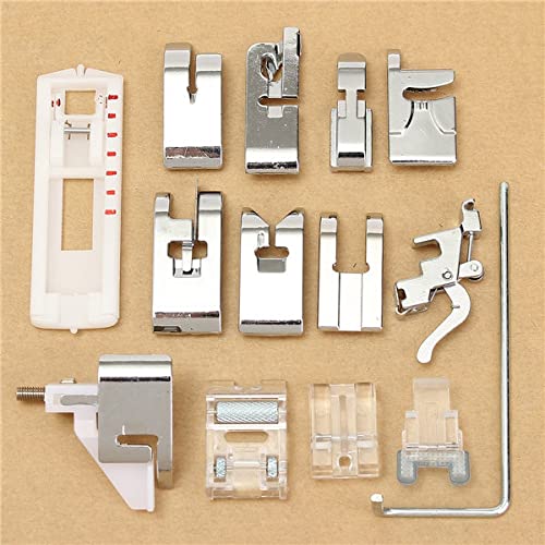 14Pcs Snap Presser Foot Set for VIK-ING HUSQ-Varna Sewing Machines 335 330 325
