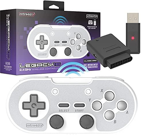 Retro-Bit Legacy 16 Wireless Controller for SNES, Switch
