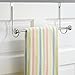iDesign York Metal Over the Shower Door Towel Bar, Rack for Master, Guest, Kids' Bathroom, 6