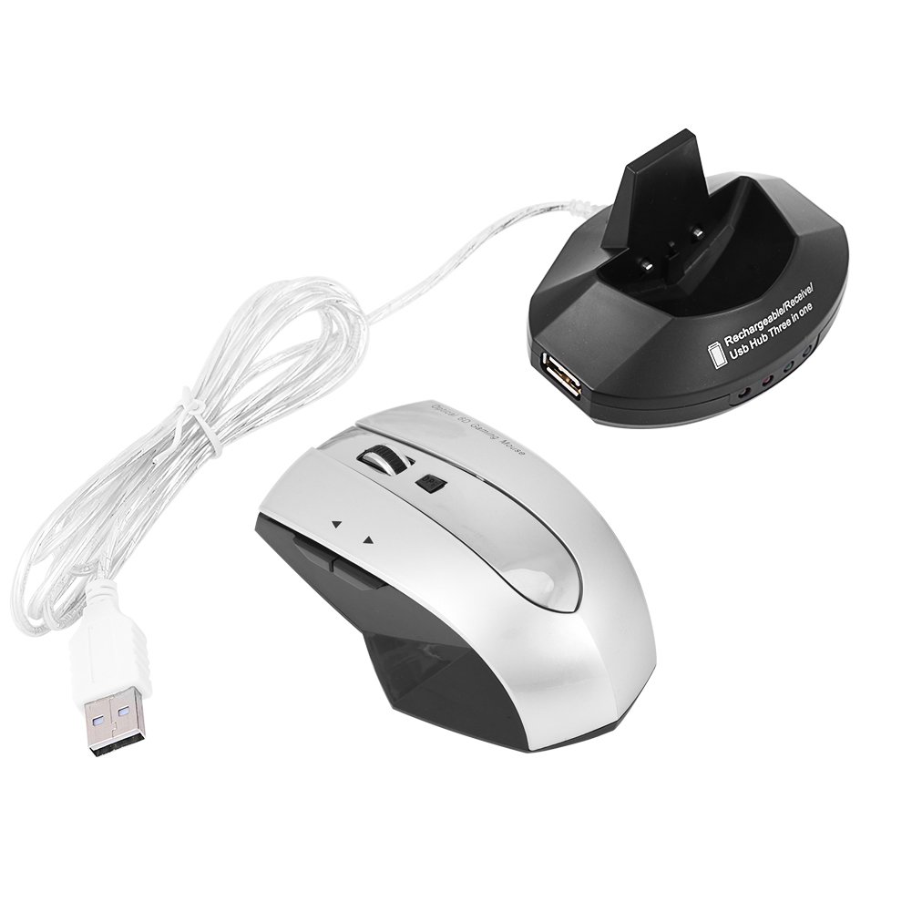 2.4GHz Wireless Optical Mouse Rechargeable Gaming Mouse Amazon.co.uk