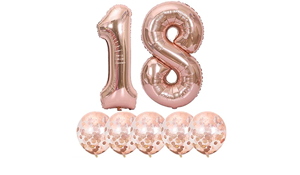 Rose gold 18 balloon Clearance