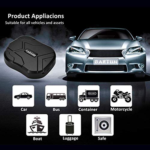 BARTUN Vehicles GPS Tracker Magnet Tracking for Cars Motorcycle Wireless Waterproof Real Time GPS Locator No Monthly Fee 90 Days Standby time - Thumbnail 3