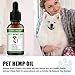 LDREAMAM Hemp Oil for Dogs Cats, Pets Hemp Oil for Pain Relief,Separation Anxiety Relief, Hips Pain, Pet Recovery, Sleep and Treats Skin