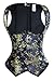 Charmian Women's Spiral Steel Boned Retro Burlesque Brocade Underbust Waist Training Cincher Corset Vest Blue XXXXX-Large
