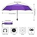 Fidus Compact Windproof Vented Automatic Travel Umbrella With Double Canopy - Large Lightweight Folding Car Golf Umbrella for Women Men Kids-purple