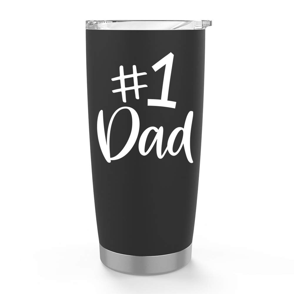 20 Oz Fathers Day Gift Idea Number One Dad Mug Gifts for Dad Stainless