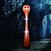 GOOSH 10 Foot Halloween Pumpkin Wizard Inflatable for Halloween Yard Decor Outdoor Decorations，Inflatable Pumpkin Wizard with Build-in LEDs Blow Up Inflatables for Halloween Party