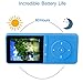 Music Player, FecPecu 8GB MP3 Player Updated Version 80 Hours Playback Hi-Fi Sound, Portable Audio Player Expandable Up to 64GB (Blue)