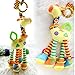 BeeSpring Infant Baby Development Soft Giraffe Animal Handbells Rattles Handle Toys