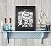 Americanflat 8x10 Rustic Picture Frame in Charcoal Black with Textured Wood and Polished Glass - Horizontal and Vertical Formats for Wall and Tabletop