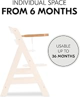 hauck Alpha Wooden Tray Natural for Alpha+ Highchair FSC Beech 6m+ view 3