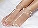 Bellady 2 Pcs Womens Beach Imitation Pearl Barefoot Sandal Foot Jewelry Anklet Chain