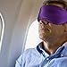 Natural Silk Sleep Mask - Super Smooth and Soft Eye Mask with Double Adjustable Strap - Blocks Light When You Nap Any Position,Blindfold Eyeshade for Men Women,Sleeping Aid,Meditation (Purple)